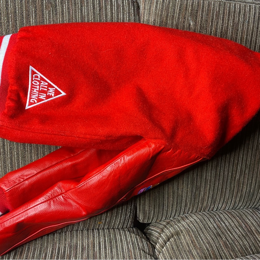 We All In Clothing Varsity Kids Jacket. Like New